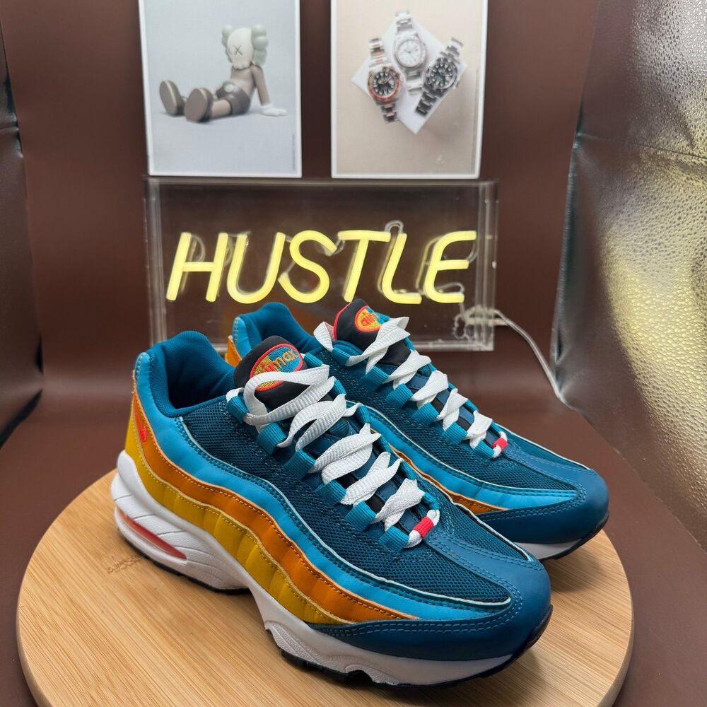 Nike Air Max 95 Low Flash Crimson Lagoon (GS) Size 6Y